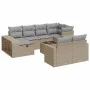 Set de sofás de jardín 11pzas con cojines ratán sintético beige von , Gartensets - Ref: Foro24-3326073, Preis: 631,47 €, Raba...