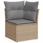 Set de sofás de jardín 11pzas con cojines ratán sintético beige von , Gartensets - Ref: Foro24-3326073, Preis: 630,24 €, Raba...