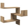 Estantería pared de esquina madera roble artisan 40x40x49,5 cm von , Regale und Regale - Ref: Foro24-856608, Preis: 30,12 €, ...