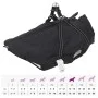 Abrigo para perro con arnés impermeable reflectante 4XL negro de , Ropa para perros - Ref: Foro24-4019646, Precio: 23,34 €, D...
