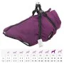 Abrigo para perro con arnés impermeable reflectante 5XL morado de , Ropa para perros - Ref: Foro24-4019644, Precio: 23,86 €, ...