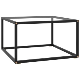 Mesa de centro negra con vidrio templado 60x60x35 cm de vidaXL, Mesas de centro - Ref: Foro24-322871, Precio: 62,09 €, Descue...