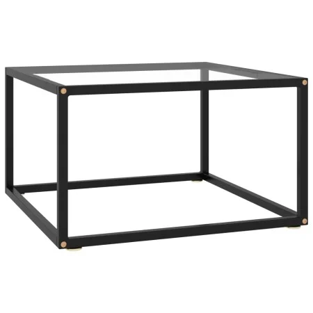 Schwarzer Couchtisch mit gehärtetem Glas 60x60x35 cm von vidaXL, Couchtisch - Ref: Foro24-322871, Preis: 60,98 €, Rabatt: %