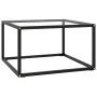 Schwarzer Couchtisch mit gehärtetem Glas 60x60x35 cm von vidaXL, Couchtisch - Ref: Foro24-322871, Preis: 60,98 €, Rabatt: %