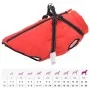 Abrigo para perro con arnés impermeable reflectante 6XL rojo de , Ropa para perros - Ref: Foro24-4019891, Precio: 26,29 €, De...