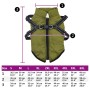 Abrigo perro con arnés impermeable reflectante M verde militar by , Clothes for dogs - Ref: Foro24-4019893, Price: 19,78 €, D...