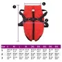 Abrigo para perro con arnés impermeable reflectante L rojo by , Clothes for dogs - Ref: Foro24-4019949, Price: 19,38 €, Disco...