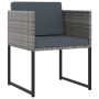 Garden dining set 11 pieces with gray synthetic rattan cushions by vidaXL, Garden sets - Ref: Foro24-313101, Price: 692,10 €,...