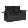 Juego de sofás jardín 4 pzas con cojines ratán sintético negro by , Garden sets - Ref: Foro24-3325451, Price: 304,28 €, Disco...