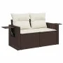 Juego de sofás de jardín 7 piezas con cojines ratán PE marrón von , Gartensets - Ref: Foro24-3325509, Preis: 464,86 €, Rabatt: %