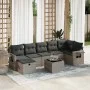 Set de sofás de jardín y cojines 8 piezas ratán sintético gris von , Gartensets - Ref: Foro24-3325516, Preis: 487,04 €, Rabat...