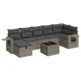Set de sofás de jardín y cojines 8 piezas ratán sintético gris von , Gartensets - Ref: Foro24-3325516, Preis: 487,04 €, Rabat...