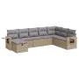 Set de sofás de jardín y cojines 8 piezas ratán sintético beige de , Conjuntos de jardín - Ref: Foro24-3325535, Precio: 514,0...