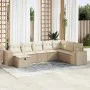 Set de sofás de jardín y cojines 8 piezas ratán sintético beige de , Conjuntos de jardín - Ref: Foro24-3325734, Precio: 595,6...