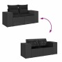 Set de sofás de jardín con cojines 9 pzas ratán sintético negro von , Gartensets - Ref: Foro24-3325741, Preis: 576,63 €, Raba...