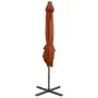 Cantilever parasol with pole and terracotta LED lights 250 cm by vidaXL, Umbrellas - Ref: Foro24-312327, Price: 163,91 €, Dis...