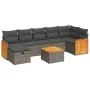 Set de sofás de jardín y cojines 8 piezas ratán sintético gris by , Garden sets - Ref: Foro24-3326050, Price: 492,64 €, Disco...