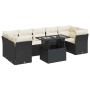 Set de sofás de jardín y cojines 8 piezas ratán sintético negro von , Gartensets - Ref: Foro24-3326117, Preis: 535,53 €, Raba...