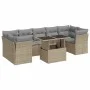 Set de sofás de jardín y cojines 8 piezas ratán sintético beige by , Garden sets - Ref: Foro24-3326120, Price: 552,73 €, Disc...