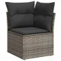 Set de sofás de jardín con cojines 9 pzas ratán sintético gris by , Garden sets - Ref: Foro24-3326181, Price: 604,76 €, Disco...