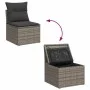 Set de sofás de jardín con cojines 9 pzas ratán sintético gris by , Garden sets - Ref: Foro24-3326181, Price: 604,76 €, Disco...