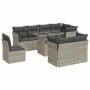 Set muebles jardín 9 pzas y cojines ratán sintético gris claro by , Garden sets - Ref: Foro24-3326183, Price: 733,78 €, Disco...