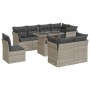 Set muebles jardín 9 pzas y cojines ratán sintético gris claro by , Garden sets - Ref: Foro24-3326183, Price: 695,58 €, Disco...
