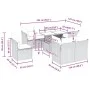Set muebles jardín 9 pzas y cojines ratán sintético gris claro by , Garden sets - Ref: Foro24-3326183, Price: 733,78 €, Disco...