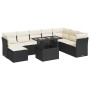 Set de sofás de jardín con cojines 9 pzas ratán sintético negro von , Gartensets - Ref: Foro24-3326207, Preis: 570,96 €, Raba...