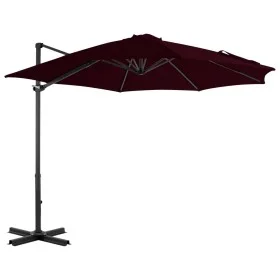 Ampelschirm mit Aluminiummast 300 cm rot von vidaXL, Sonnenschirme - Ref: Foro24-312306, Preis: 91,60 €, Rabatt: %