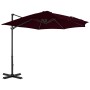 Cantilever parasol with aluminum pole 300 cm red by vidaXL, Umbrellas - Ref: Foro24-312306, Price: 92,46 €, Discount: %