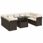 Set de sofás de jardín 10 pzas y cojines ratán sintético marrón von , Gartensets - Ref: Foro24-3326224, Preis: 689,93 €, Raba...
