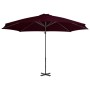 Cantilever parasol with aluminum pole 300 cm red by vidaXL, Umbrellas - Ref: Foro24-312306, Price: 92,46 €, Discount: %