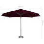 Cantilever parasol with aluminum pole 300 cm red by vidaXL, Umbrellas - Ref: Foro24-312306, Price: 92,46 €, Discount: %