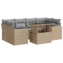 Set sofás de jardín 7 piezas y cojines ratán sintético beige by , Garden sets - Ref: Foro24-3326270, Price: 546,70 €, Discoun...