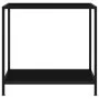 Console table black tempered glass 80x35x75 cm by vidaXL, Side tables - Ref: Foro24-322832, Price: 53,71 €, Discount: %