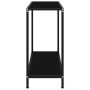Console table black tempered glass 80x35x75 cm by vidaXL, Side tables - Ref: Foro24-322832, Price: 54,56 €, Discount: %