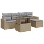 Juego de sofás jardín con cojines 6 pzas ratán sintético beige von , Gartensets - Ref: Foro24-3326300, Preis: 455,53 €, Rabat...
