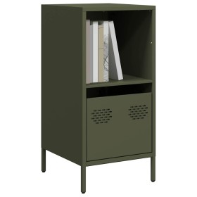 Aparador de acero laminado en frío verde oliva 35x39x73,5 cm von , Sideboards - Ref: Foro24-851356, Preis: 59,01 €, Rabatt: %