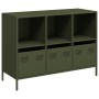 Aparador de acero laminado en frío verde oliva 101,5x39x73,5 cm von , Sideboards - Ref: Foro24-851368, Preis: 175,90 €, Rabat...