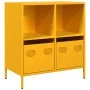 Aparador acero laminado en frío amarillo mostaza 68x39x73,5 cm by , Sideboards - Ref: Foro24-851361, Price: 87,41 €, Discount: %
