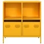 Aparador acero laminado en frío amarillo mostaza 68x39x73,5 cm by , Sideboards - Ref: Foro24-851361, Price: 87,41 €, Discount: %