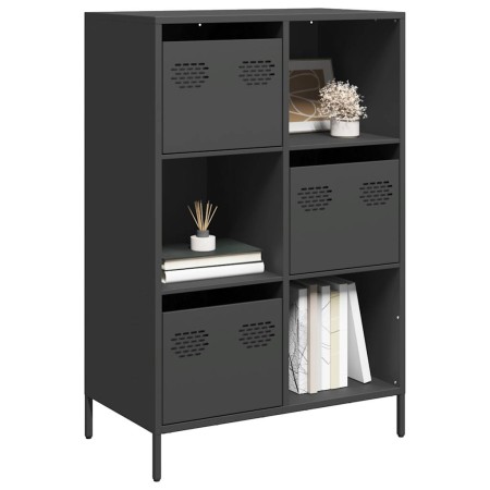 Aparador de acero negro 68x39x103,5 cm de , Aparadores - Ref: Foro24-851406, Precio: 114,93 €, Descuento: %