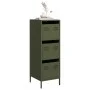 Aparador de acero verde oliva 39x35x103,5 cm by , Sideboards - Ref: Foro24-851404, Price: 85,50 €, Discount: %