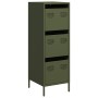 Aparador de acero verde oliva 39x35x103,5 cm de , Aparadores - Ref: Foro24-851404, Precio: 86,24 €, Descuento: %