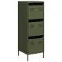 Aparador de acero verde oliva 39x35x103,5 cm by , Sideboards - Ref: Foro24-851404, Price: 85,50 €, Discount: %