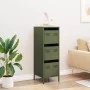 Aparador de acero verde oliva 39x35x103,5 cm by , Sideboards - Ref: Foro24-851404, Price: 85,50 €, Discount: %