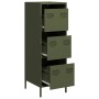 Aparador de acero verde oliva 39x35x103,5 cm de , Aparadores - Ref: Foro24-851404, Precio: 86,24 €, Descuento: %