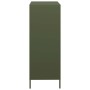 Aparador de acero verde oliva 39x35x103,5 cm de , Aparadores - Ref: Foro24-851404, Precio: 86,24 €, Descuento: %
