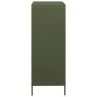 Aparador de acero verde oliva 39x35x103,5 cm by , Sideboards - Ref: Foro24-851404, Price: 85,50 €, Discount: %